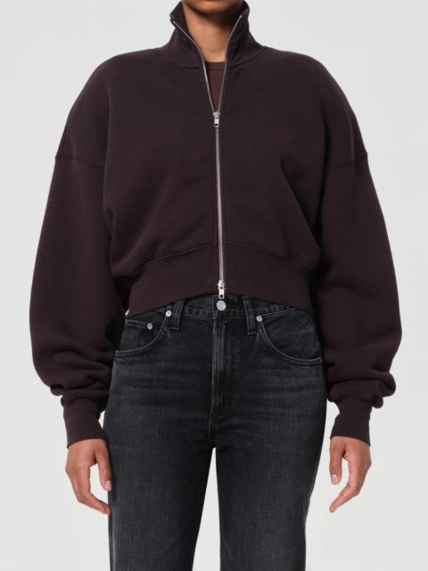 DARBY ZIP UP IN CHOCOLATE