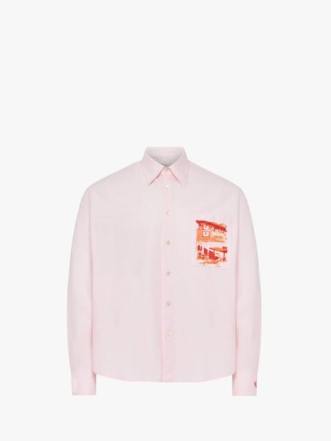 CAFE SCENE EMBROIDERY SHIRT