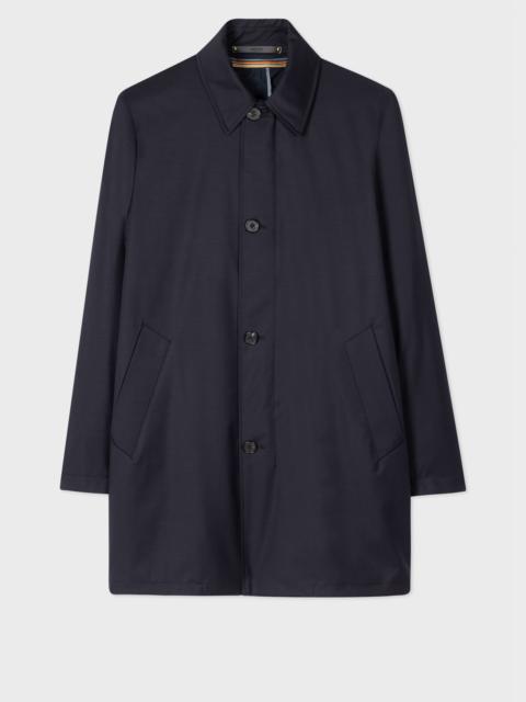 'Storm System' Wool Mac With Detachable Gilet