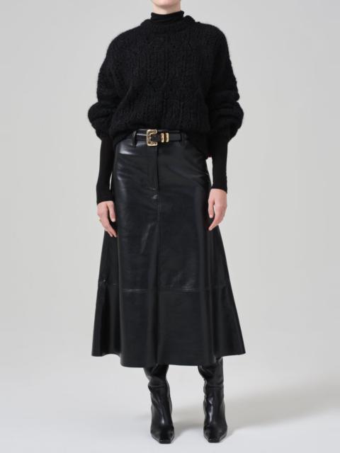 Cassia Leather Skirt
In Black