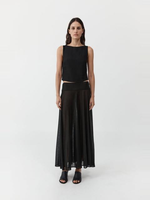 Fluid Jersey Skirt - Black