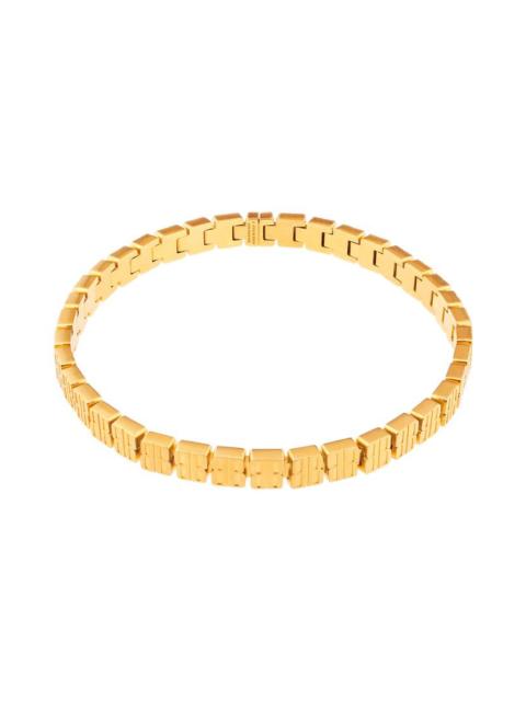 Women's Nano Mini Link Choker in Shiny Gold