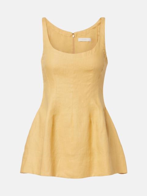 Syna peplum linen top