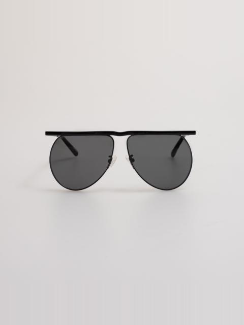 Mina Aviator Sunglasses in Black