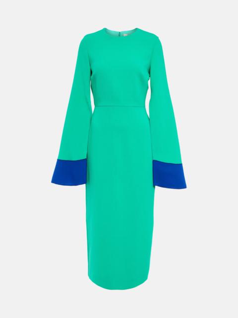 Wool midi dress