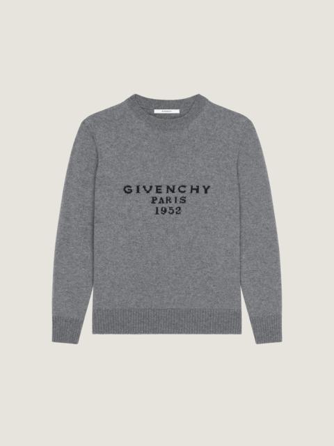 SWEATER IN WOOL CASHMERE WITH GIVENCHY SIGNATURE