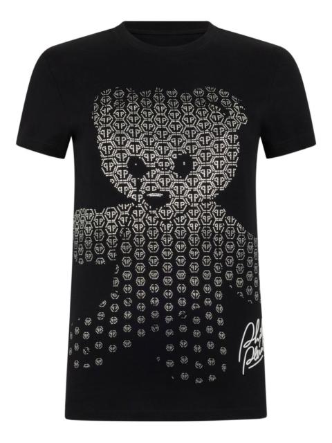 teddy bear logo-detail T-shirt