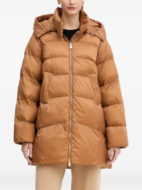 hooded quilted jacket