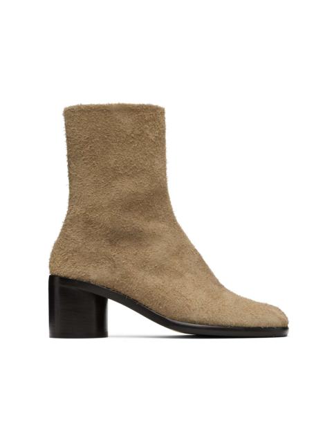 Brown Tabi Ankle Boots
