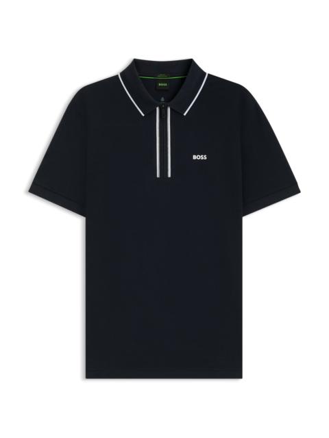 SLIM-FIT POLO SHIRT IN QUICK-DRY STRETCH COTTON