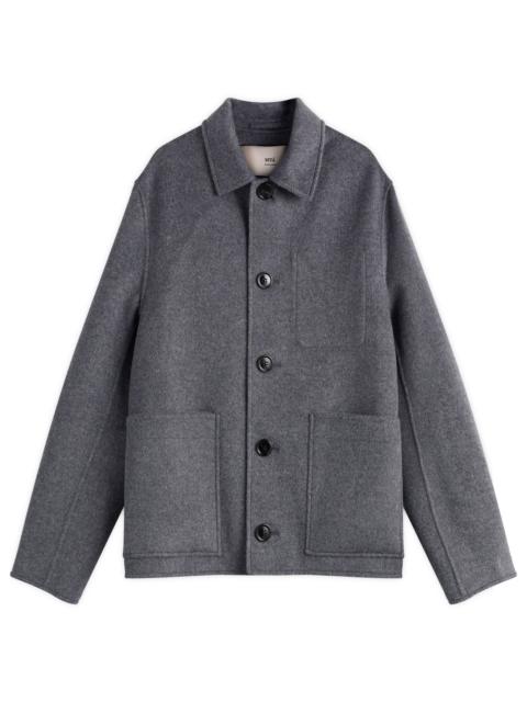 AMI Paris Double Faced Wool Cashmere Ball Jacket