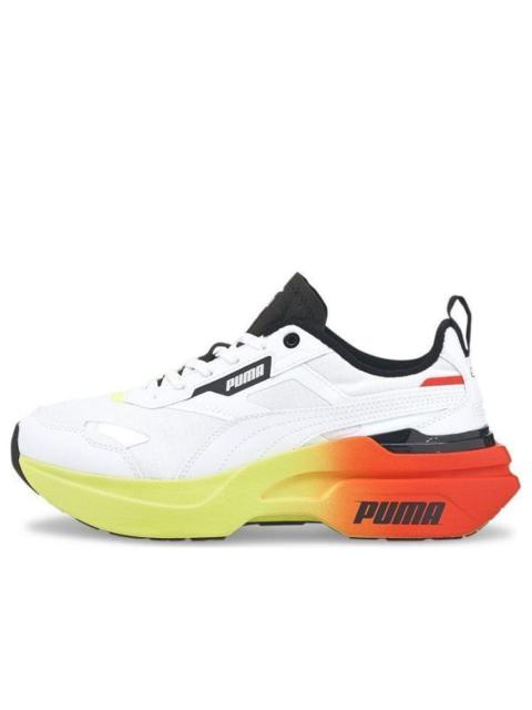 (WMNS) PUMA Kosmo Rider 'Gradient - White Fizzy Yellow' 384041-01