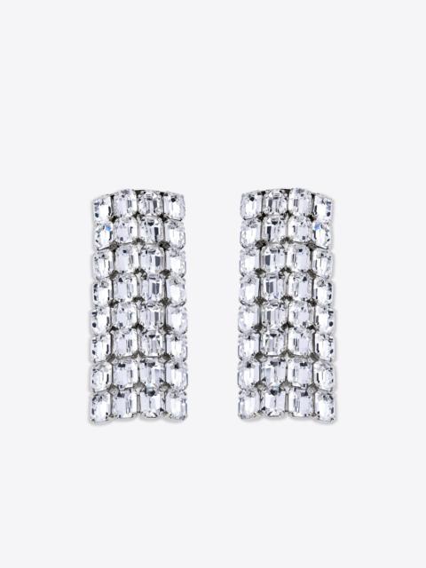 LONG CRYSTAL PAVE EARRINGS
