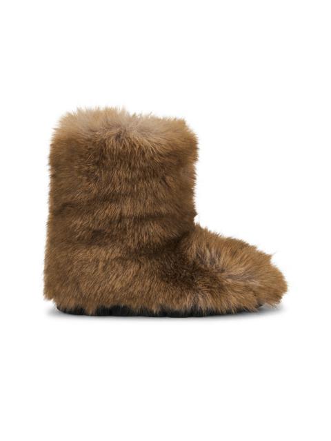 Fluffy Flat Boot
