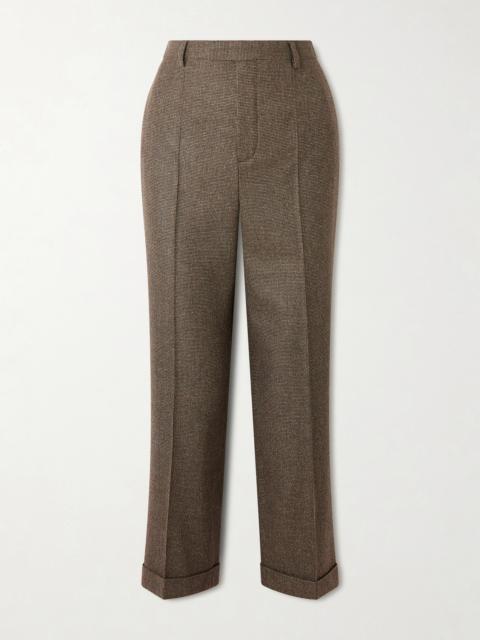 Louis Cropped Wool And Cashmere-blend Straight-leg Pants