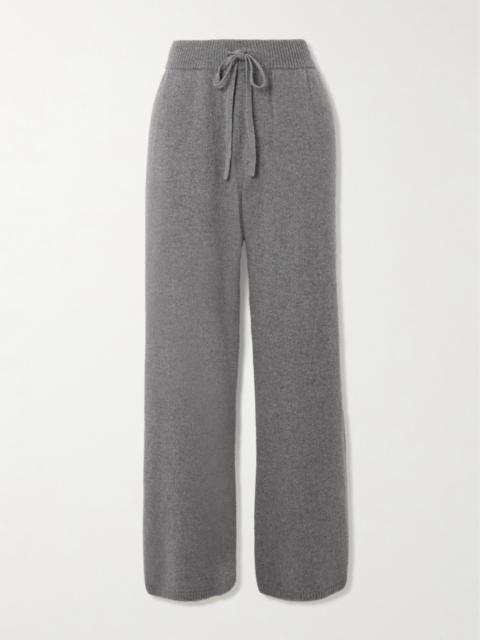 Cashmere Wide-leg Track Pants