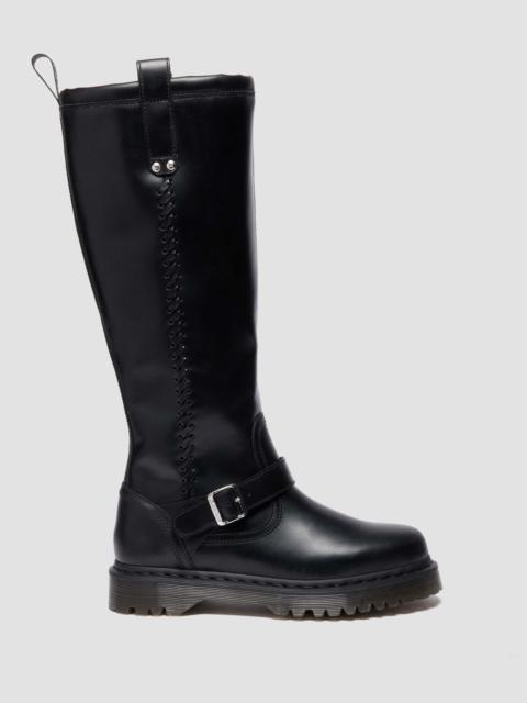 Anistone Knee High Orleans Leather Biker Boots