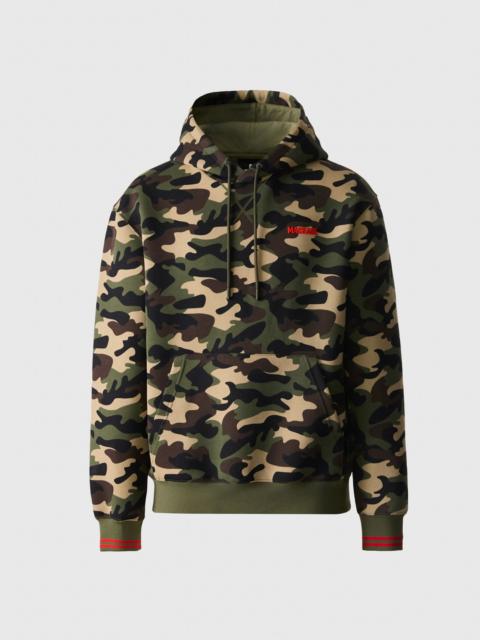 KRYSTIAN-CAMO Double-Face Jersey Hoodie with Camo Print