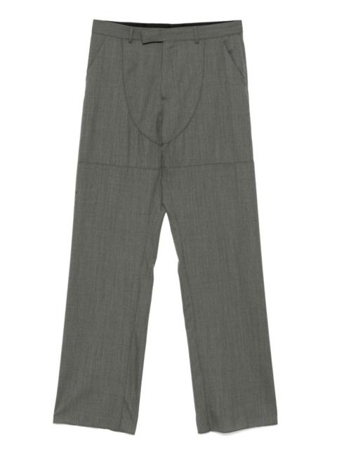 straight-leg trousers