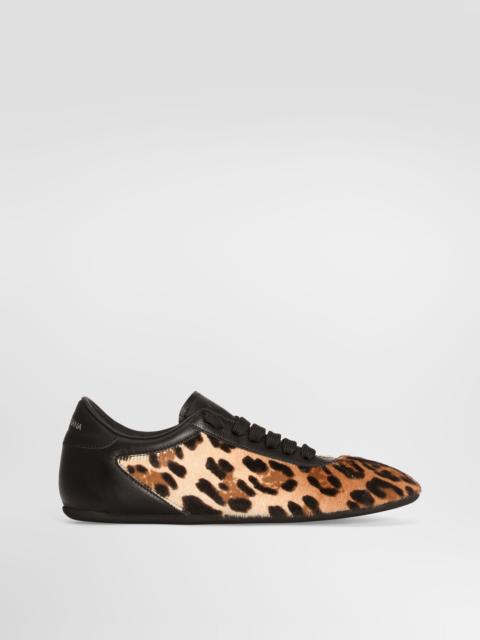 Leo pony hair soft ballet sneakers