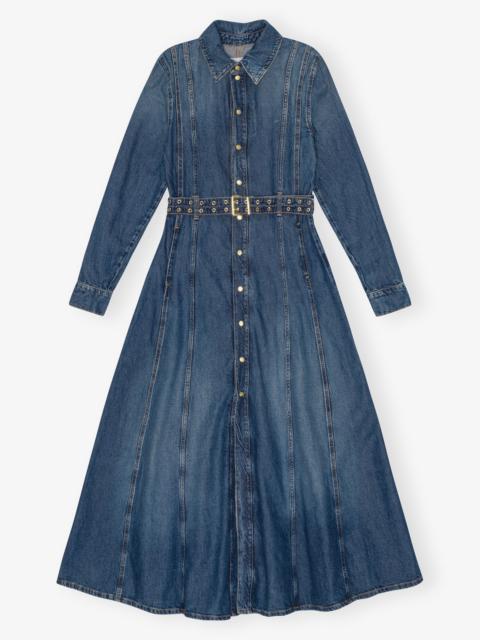 DARK BLUE DENIM MAXI DRESS