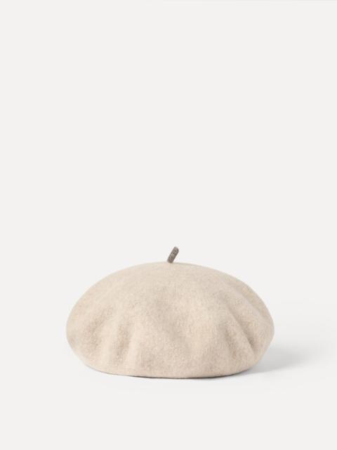 Wool beret with Precious detail