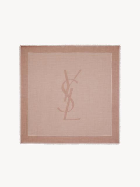 CASSANDRE SQUARE SCARF IN CASHMERE AND SILK ETAMINE