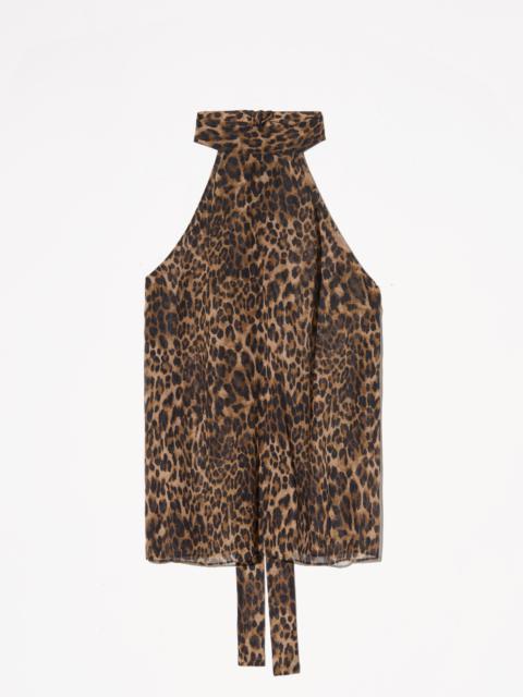 ALLA SILK HALTERNECK TOP