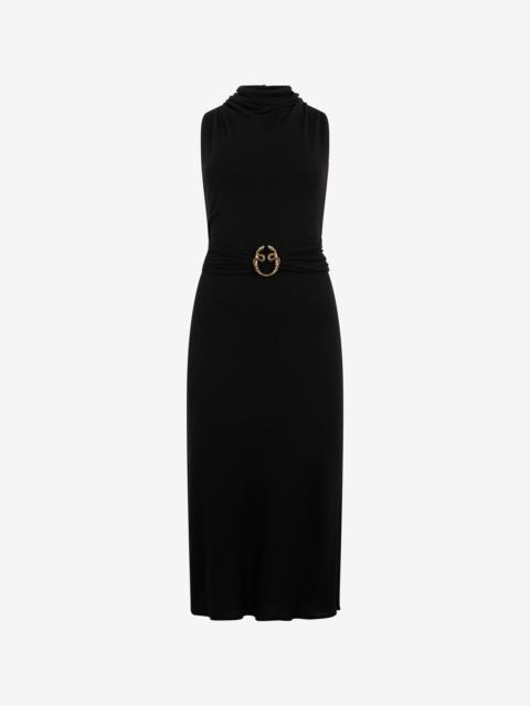 Midi Dress with Snake Detail