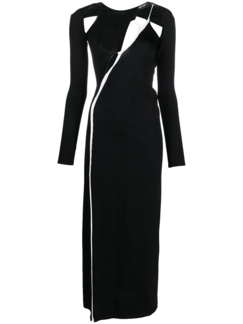 cut-detail knit dress