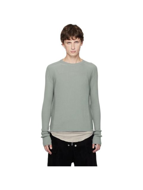 Gray Concordians Ribbed Geo Sweater
