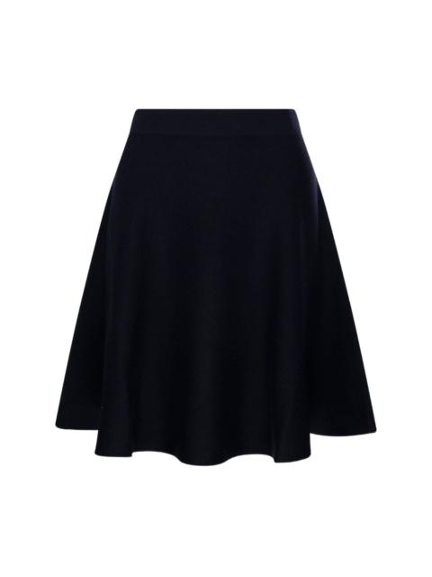 Wool midi skirt