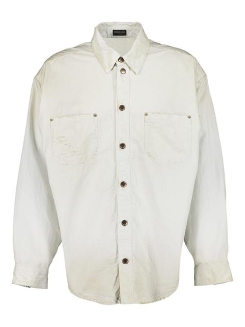 two-pocket button-up shirt
