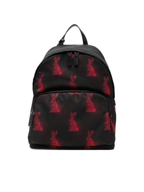 rabbit-print backpack