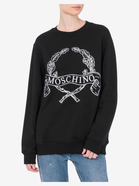 ORGANIC COTTON HOODIE LAUREL CROWN LOGO