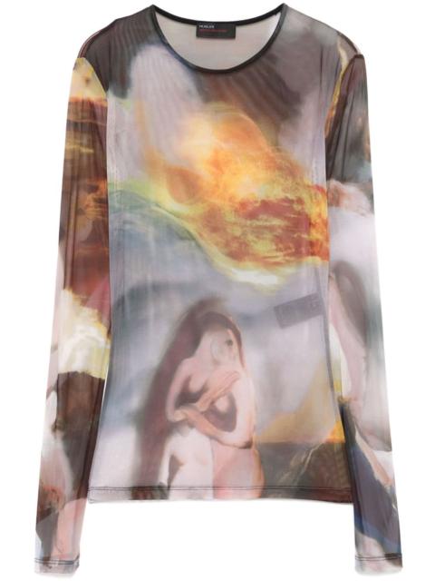 x Ambera Wellmann mesh top