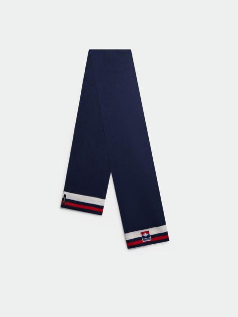 DSQUARED2 MAPLE LEAF KNITTED SCARF