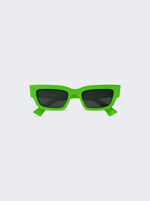 Rectangular Sunglasses Green