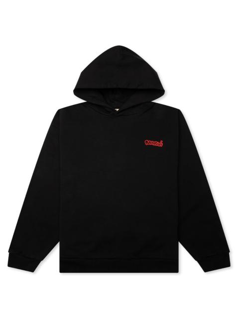 PIGGY AND LOGO PRINT ON SWEATSHIRT - BLACK