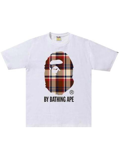 BAPE Check By Bathing Ape Tee 'White/Red'