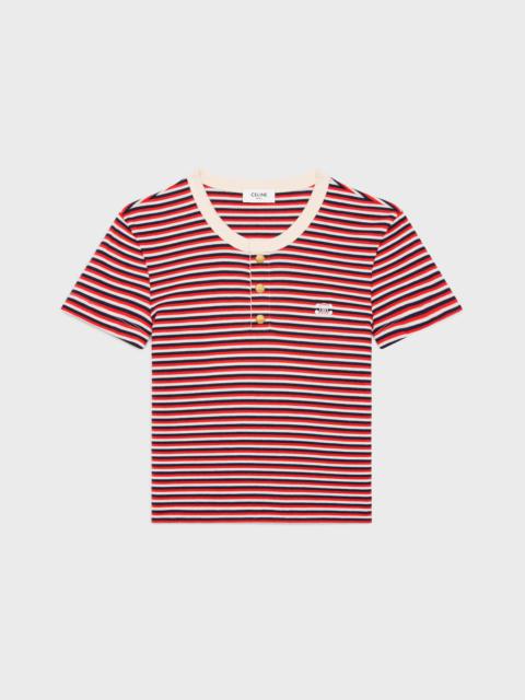 triomphe t-shirt in striped jersey