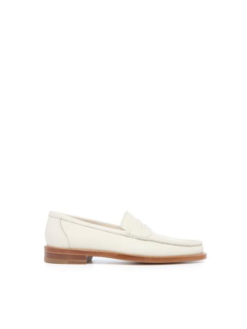 Pierre Loafer in Ivory Textured Leather