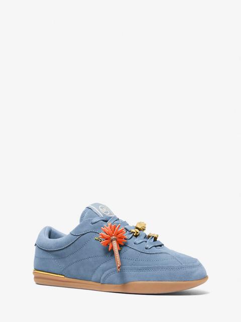 Nolan Embellished Suede Sneaker