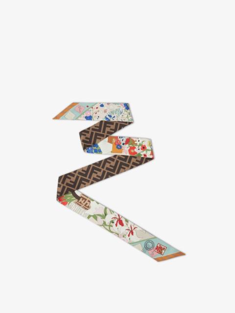 Wrappy Green silk bandeau