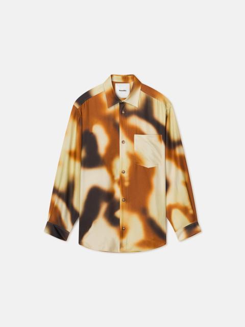 Printed Silk-Twill Shirt