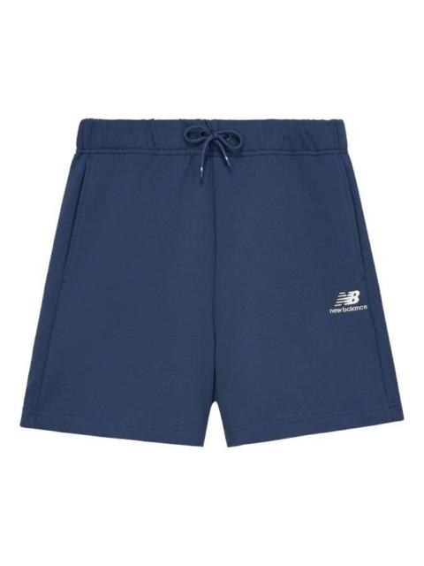 New Balance Logo Cotton Shorts 'Blue' 5VD24213-NV