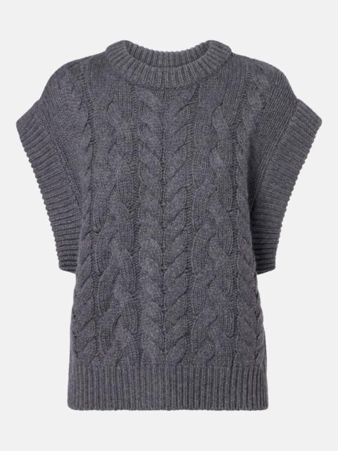 Hayley cable-knit cashmere sweater vest
