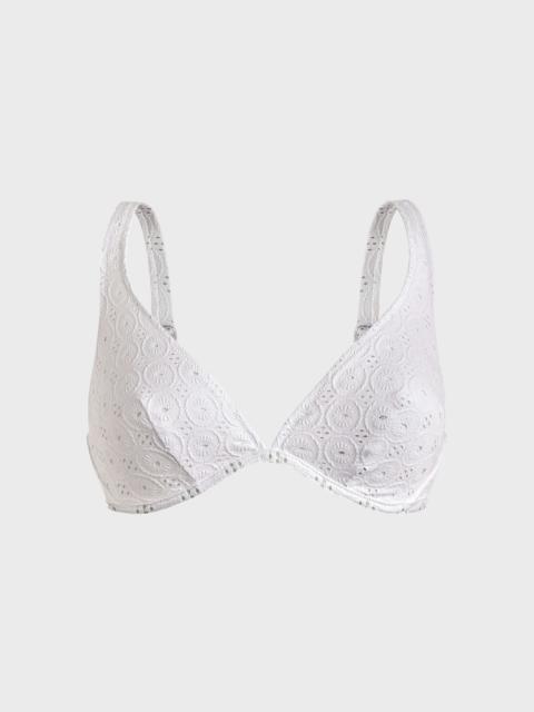Women Underwire Bikini Top Broderie Anglaise