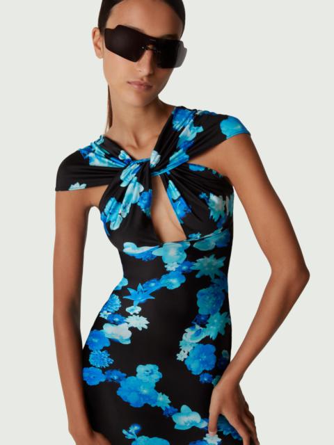 Cut-Out Jersey Dress