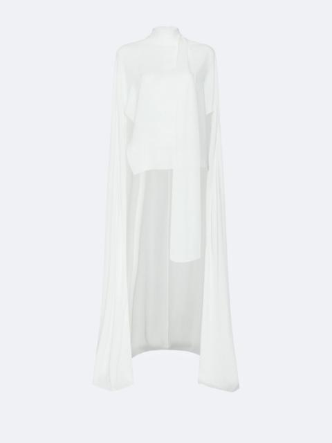 Georgette High Low Scarf Cape Top